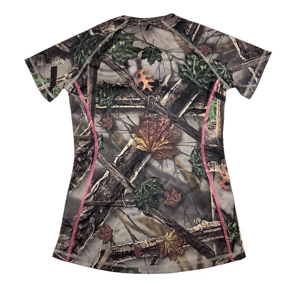 Pittsburgh Steelers Camo Hunting T-Shirt Women's S Pullover Short Sleeve Stretch - Picture 2 of 10